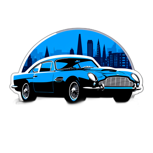 Modern och stilren klistermärke inspirerad av 'No Time to Die'