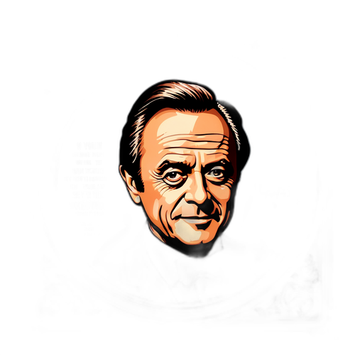 Klassisk filmtema klistermärke med Harris Yulin