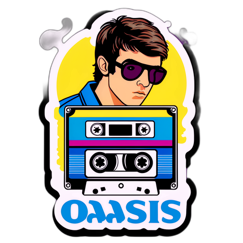 Oasis 90'er Musikscene Sticker