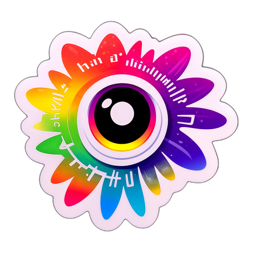 Färgglad Linseklistermärke