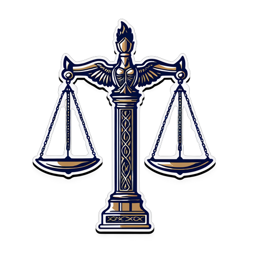 Justice Scales Sticker - Daniel Penny Verdict