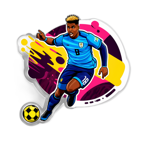 Futbol Bombası Temalı Sticker Tasarımı