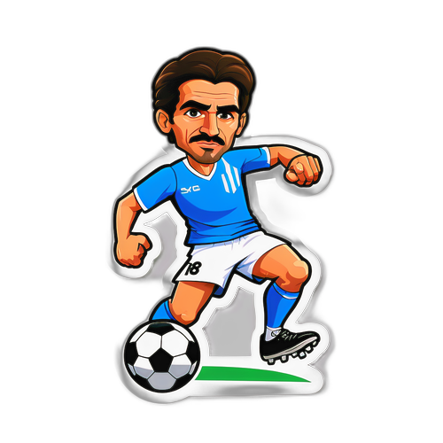 Καρακιούζης ποδοσφαιριστής με μπάλα