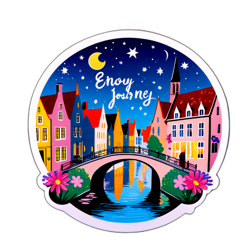 Charmante straat scène van Brugge