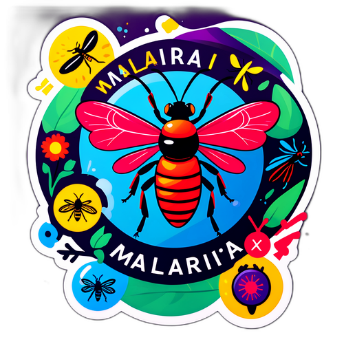 Ilustrație vibrantă despre malaria