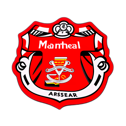 Thiết kế nhãn dán cho Manchester United vs Arsenal