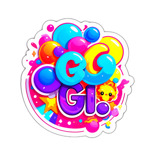 Stiker dengan Warna Cerah 'Pintar Bi Go Id'