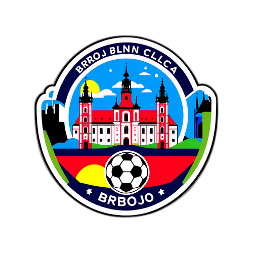 Mchoro wa Jiji la Brno na Temu ya Mpira wa Miguu