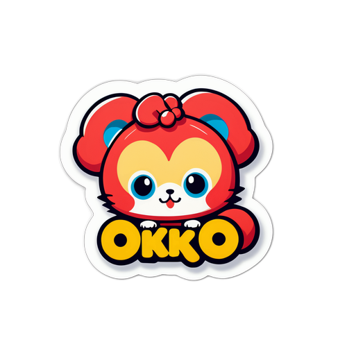 Дизайн наклейки для Okko