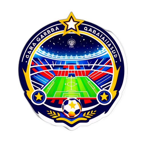 Kunstnerisk fortolkning af Qarabag Stadion