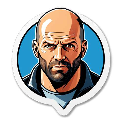 Logo-ul lui Jason Statham în stil grafic