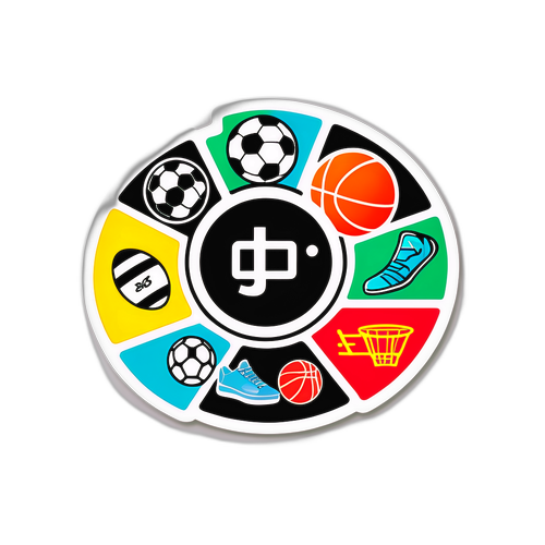 Un sticker cu diverse stații sportive, simbolizând Digi Sport 2 Live