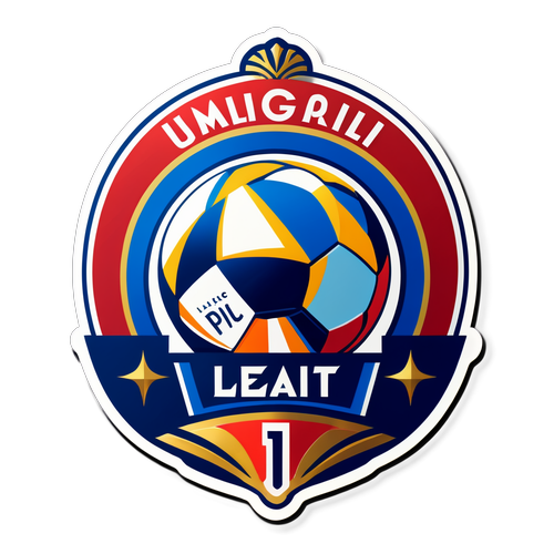 Keanggunan Ligue 1: Sticker Seni Art Deco yang Memukau dengan Elemen Bola Sepak dan Budaya Perancis!