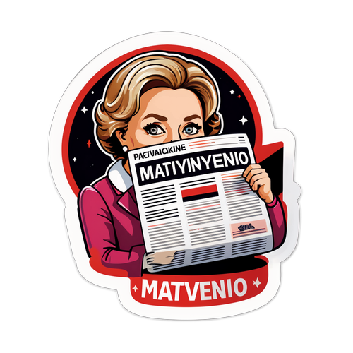 Дизайн наклейки на тему "Матвиенко"