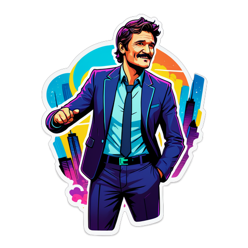 Futurisztikus Városi Stickers