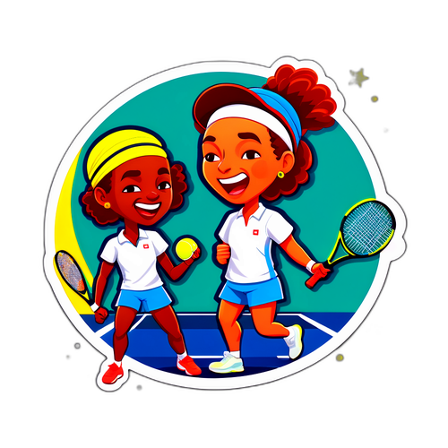 Tennislegender i vennskapelig kamp