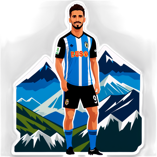 Sticker ya Dani Rodríguez akiwa na jezi ya Burgos FC
