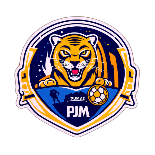 Aufkleber mit Logos von Pumas UNAM und Pachuca