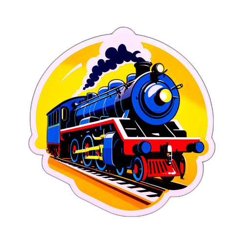 歴史的蒸気機関車の魅力を伝えるステッカー