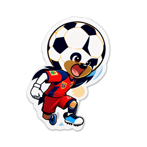 Sticker Maskot Animasi Mallorca dan Osasuna