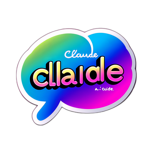 Autocollant Claude AI