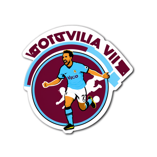 Aston Villa Doelpunt Sticker