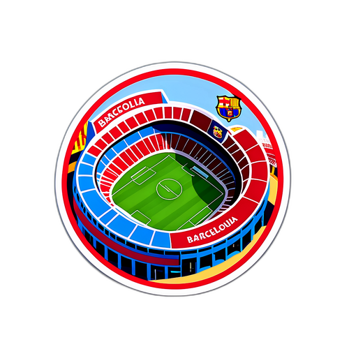 바르셀로나 스타디움 경치 스티커