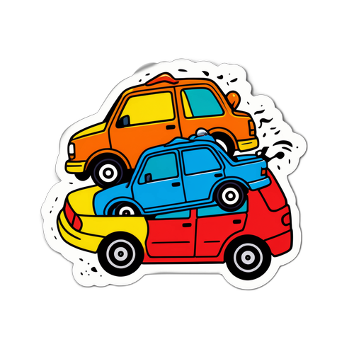 Humoristinen liikenneonnettomuus Sastamalassa