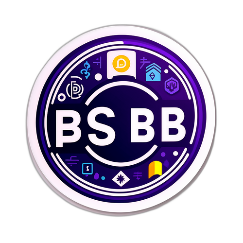 Наклейка с логотипом PSB