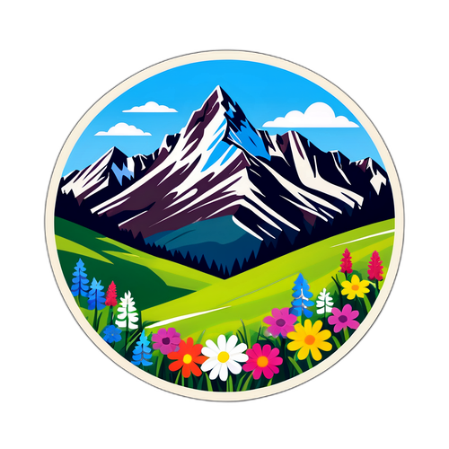 Alpok virágos tája