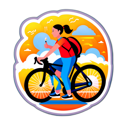 健康生活贴纸：戒烟后的新活力