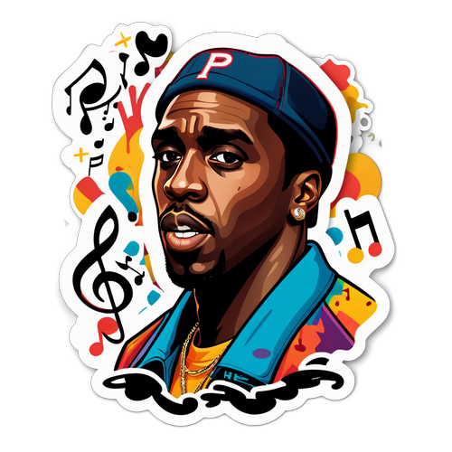 Modern klistermärke med P Diddy