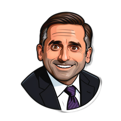 Adesiv cu Steve Carell și un citat celebru