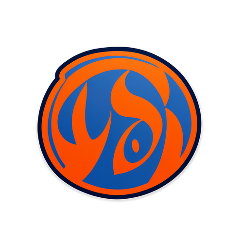 Minimalist na Sticker ng Knicks Logo