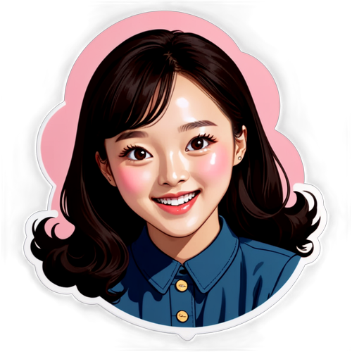 Bừng Sáng Tình Yêu với Sticker Kim Ji Won - Vẻ Đẹp Ngọt Ngào Của Nụ Cười Rạng Rỡ!