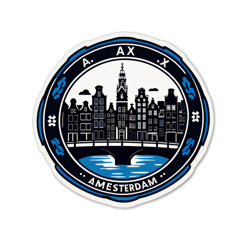 Verrassende Ajax Sticker: Ontdek de Verbazingwekkende Amsterdamse Skyline Achter Het Logo!