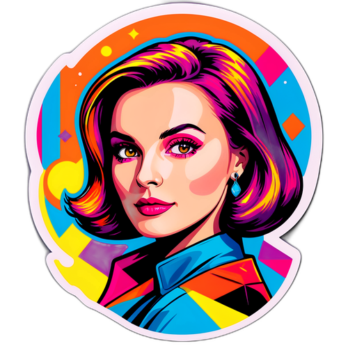 Elegantní samolepka s prvky pop-artu Helena Vondráčková