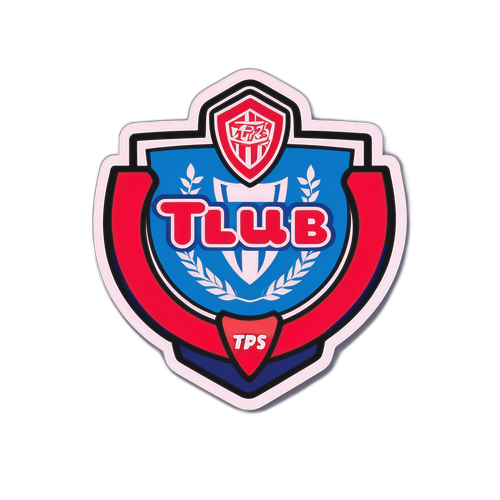 Hauska ja urheilullinen TPS ja Klubi 04 -tarrasuunnittelu