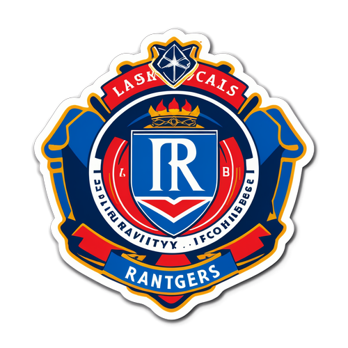 Arte Gráfica com o emblema dos Rangers