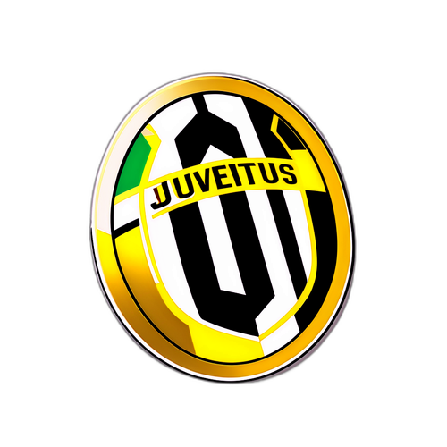 Juventus logó arany és fekete színben
