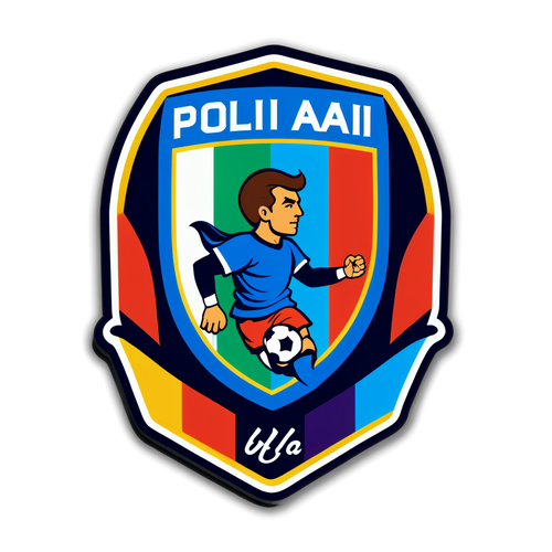 Autocolant Retro pentru Poli Iași: Tradiție și Pasiune în Fotbal