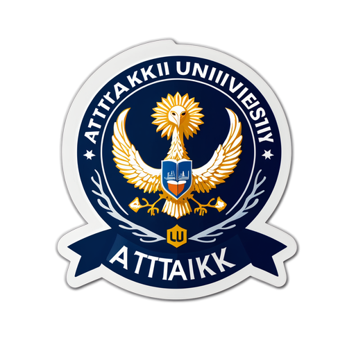 Atatürk Üniversitesi'ne Ait Mükemmel Akademik Sticker: Öğrencinin Kimliğini Yansıtan Tasarım!