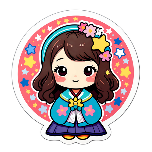 아기자기한 캐릭터 디자인 스티커