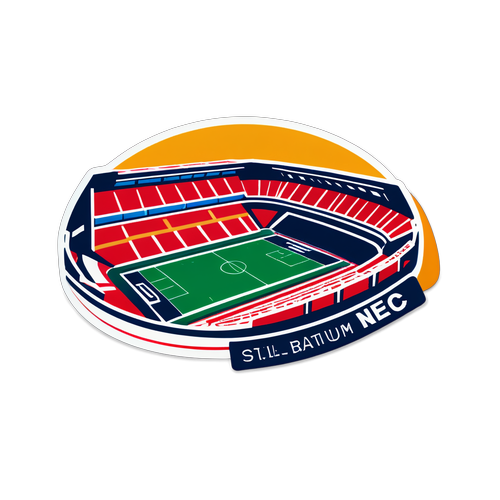 Trots op NEC: Stadion en Logo Sticker