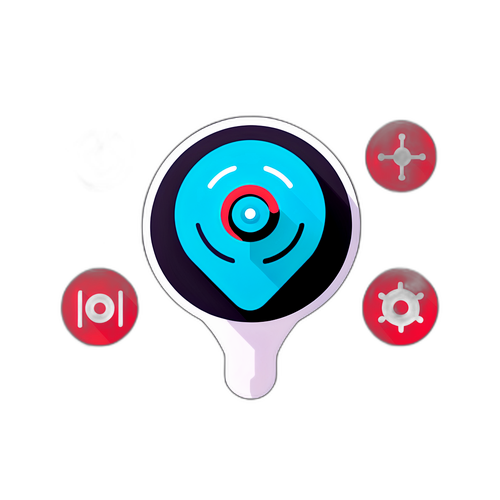 Логотип Downdetector с анимацией на фоне иконок сетей и устройств