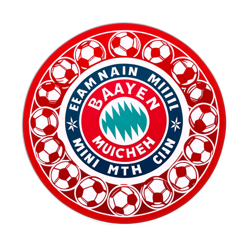 Logo Minimalis Bayern Munich dengan Pola Bola Sepak
