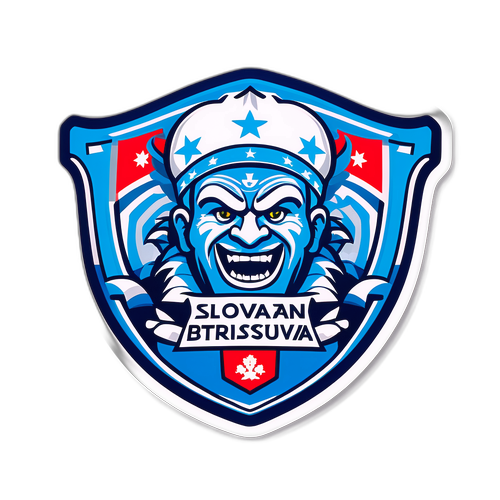 Sticker voor Slovan Bratislava en Strasbourg Fans