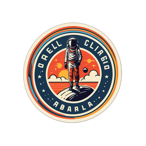 Retro-stijl sticker JPL