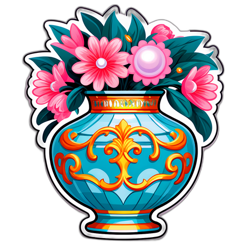 Ilustrace elegantní Vázy Valmont