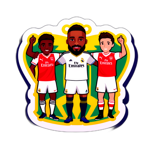 Nálepka přátelství fanoušků Real Madrid a Arsenalu